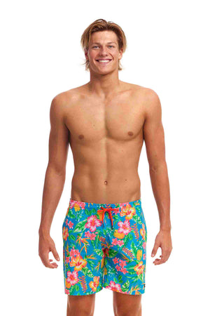 Funky Trunks Mens Long Johnny Short - Blue Hawaii