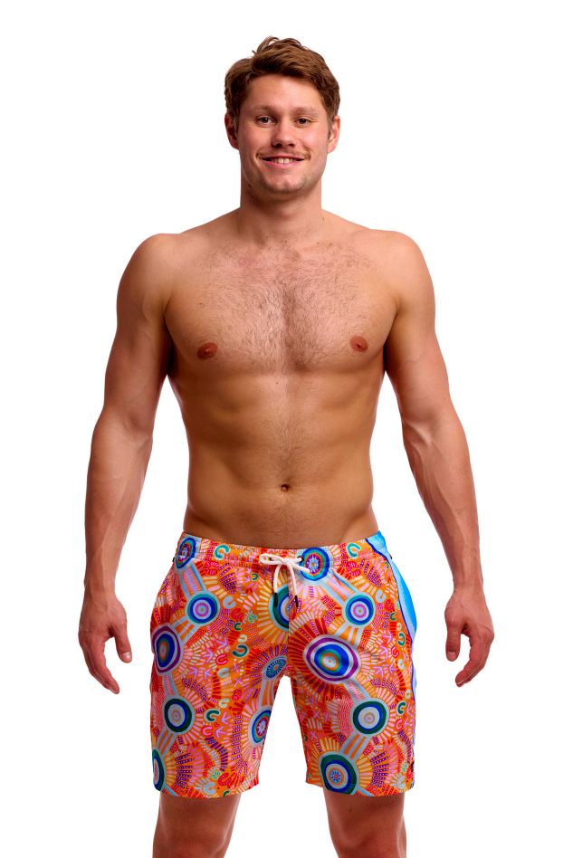 Funky Trunks Mens Long Johnny Short - Kulin Colour