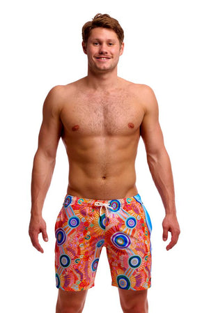 Funky Trunks Mens Long Johnny Short - Kulin Colour