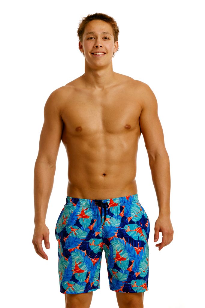 Funky Trunks Mens Long Johnny Short Lotsa Leaves