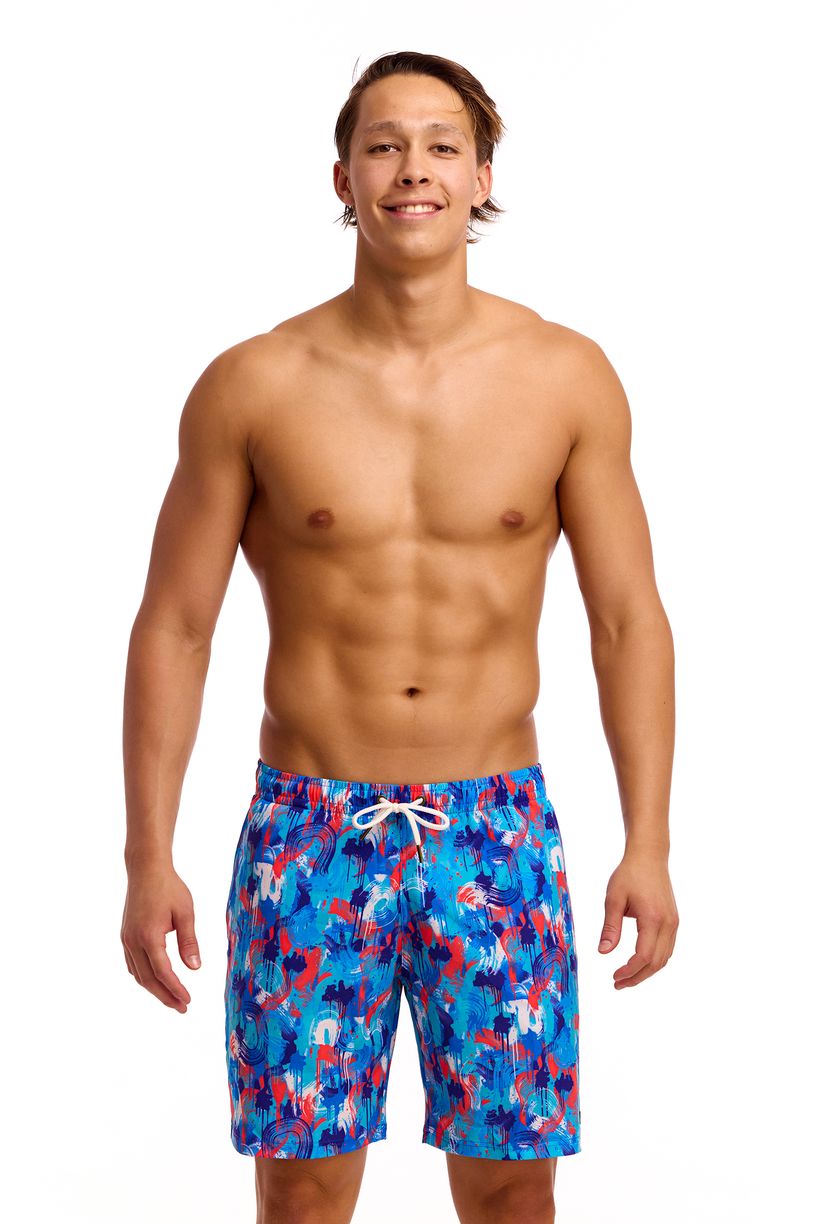 Funky Trunks Mens Long Johnny Short - Messy Messy Messy