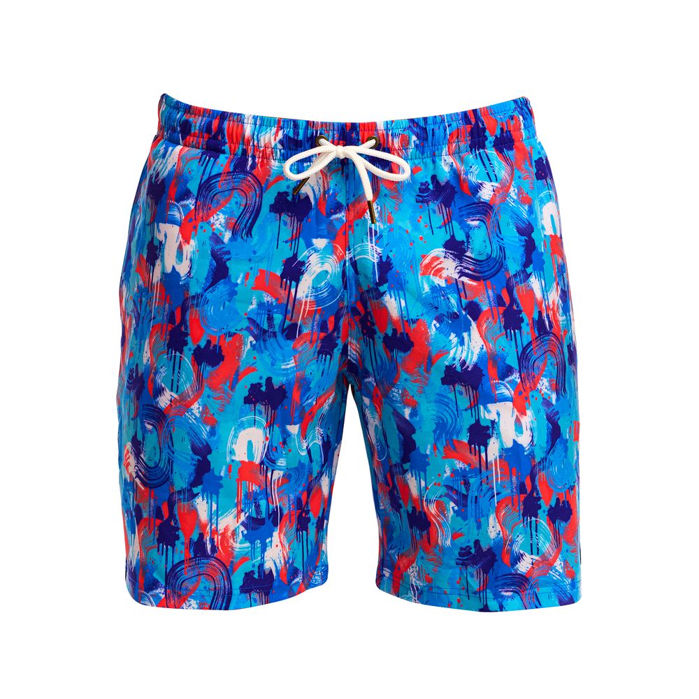 Funky Trunks Mens Long Johnny Short - Messy Messy Messy