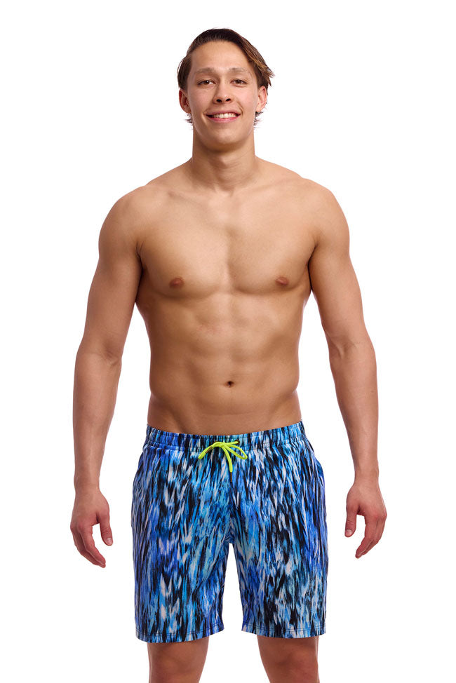 Funky Trunks Mens Long Johnny Shorts - Wing Streak