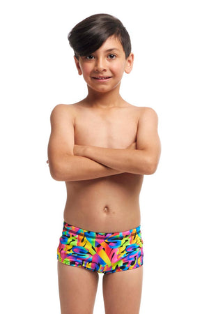Funky Trunks Toddler Boys Printed Trunks - Colour Funk