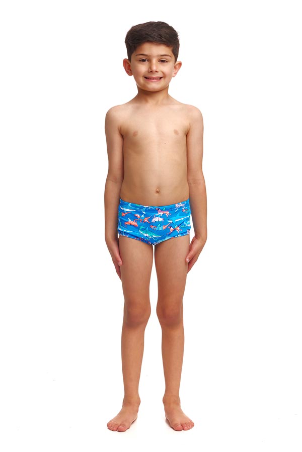 Funky Trunks Toddler Boys Trunks - Fin Swimming