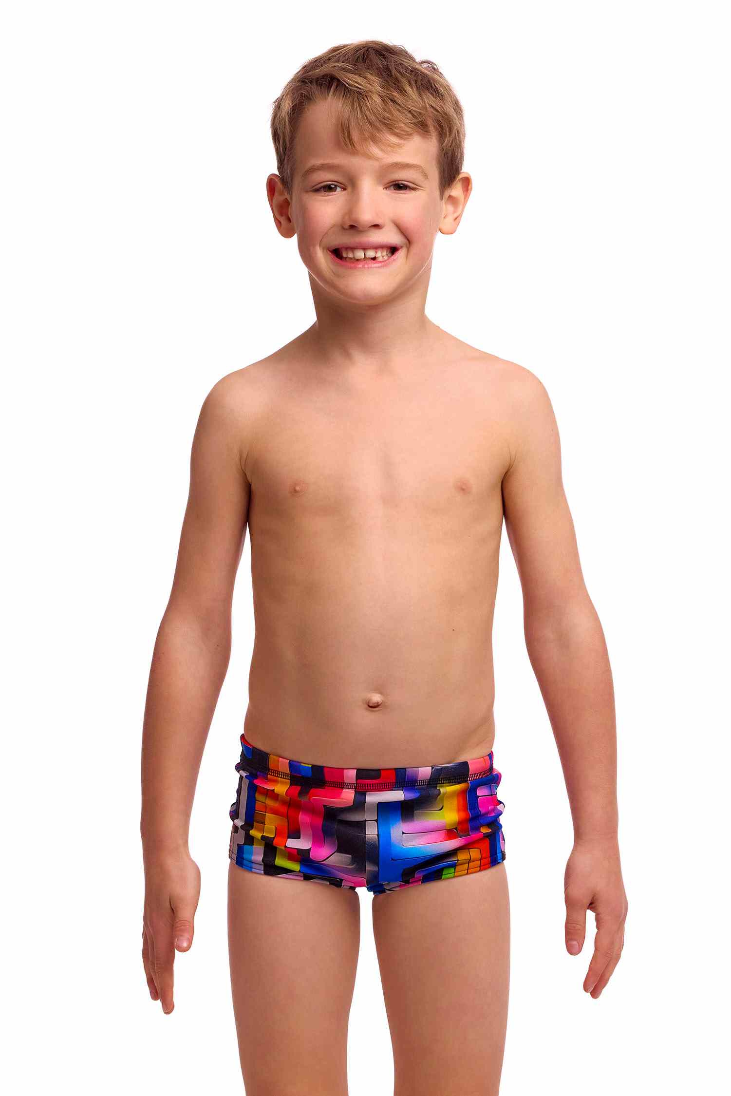 Funky Trunks Toddler Boys Printed Trunks - Putty Rules