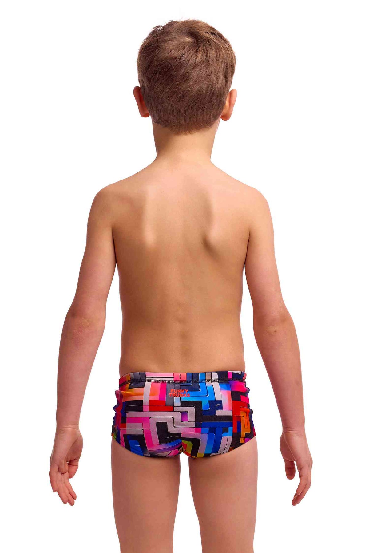 Funky Trunks Toddler Boys Printed Trunks - Putty Rules