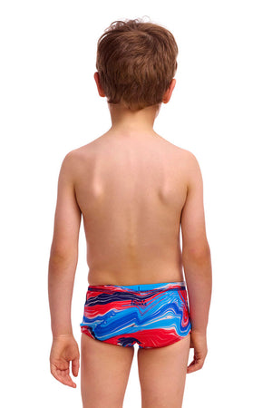 Funky Trunks Toddler Boys Printed Trunks - Wave Craze