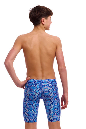 Funky Trunks Boys Training Jammers - Blue Viper