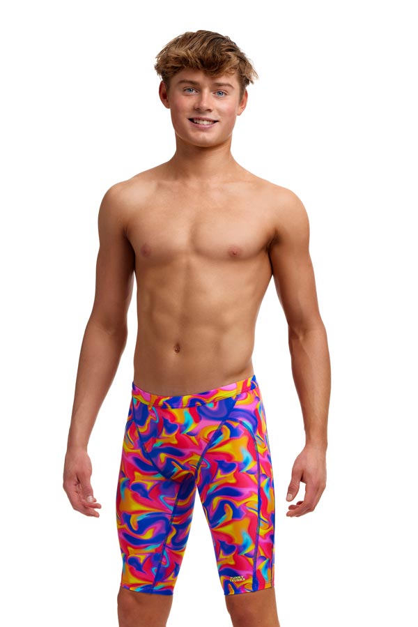 Funky Trunks Toddler Boys Training Jammers - Summer Swirl