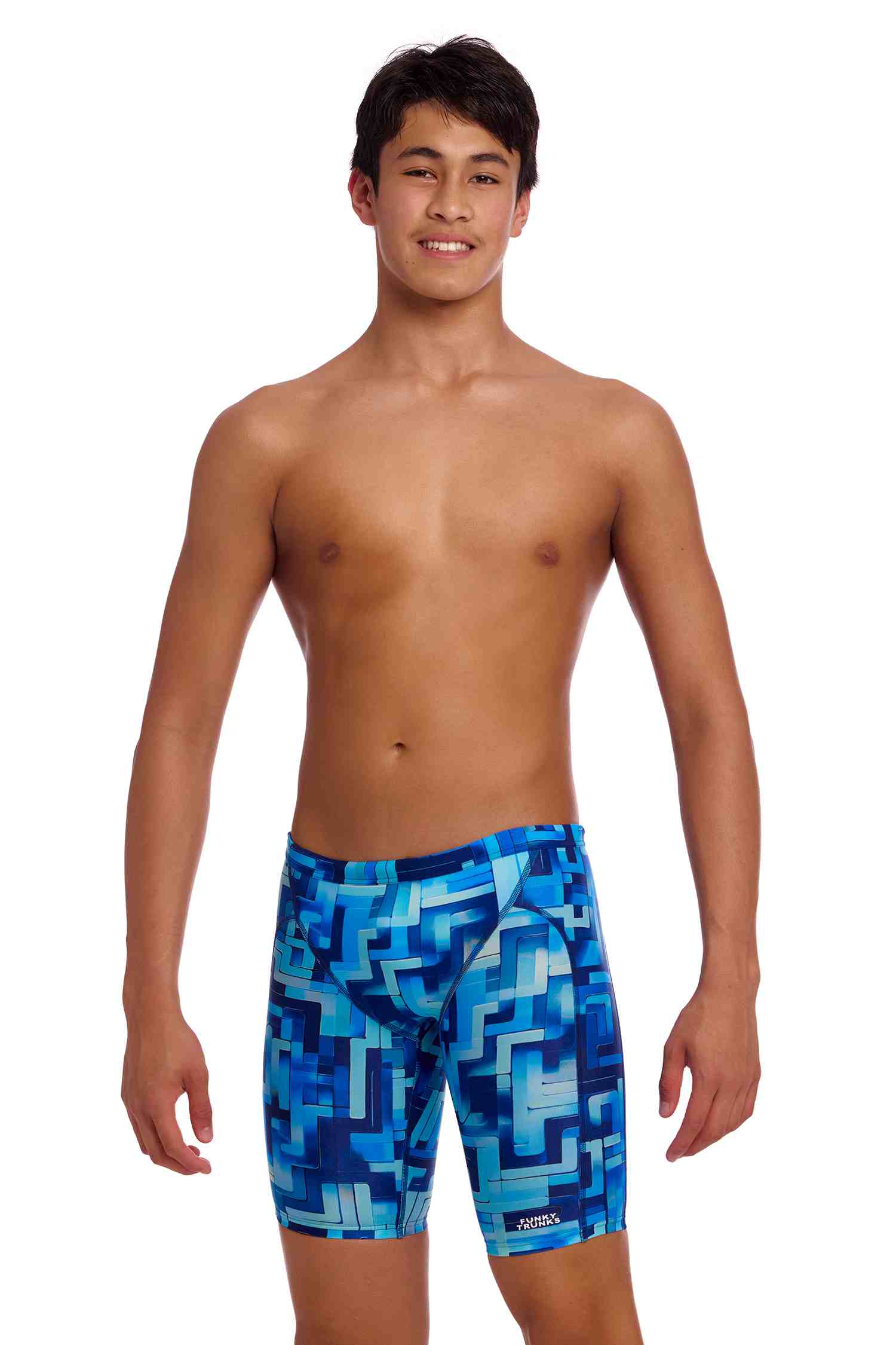 Funky Trunks Boys Training Jammers - You Blued