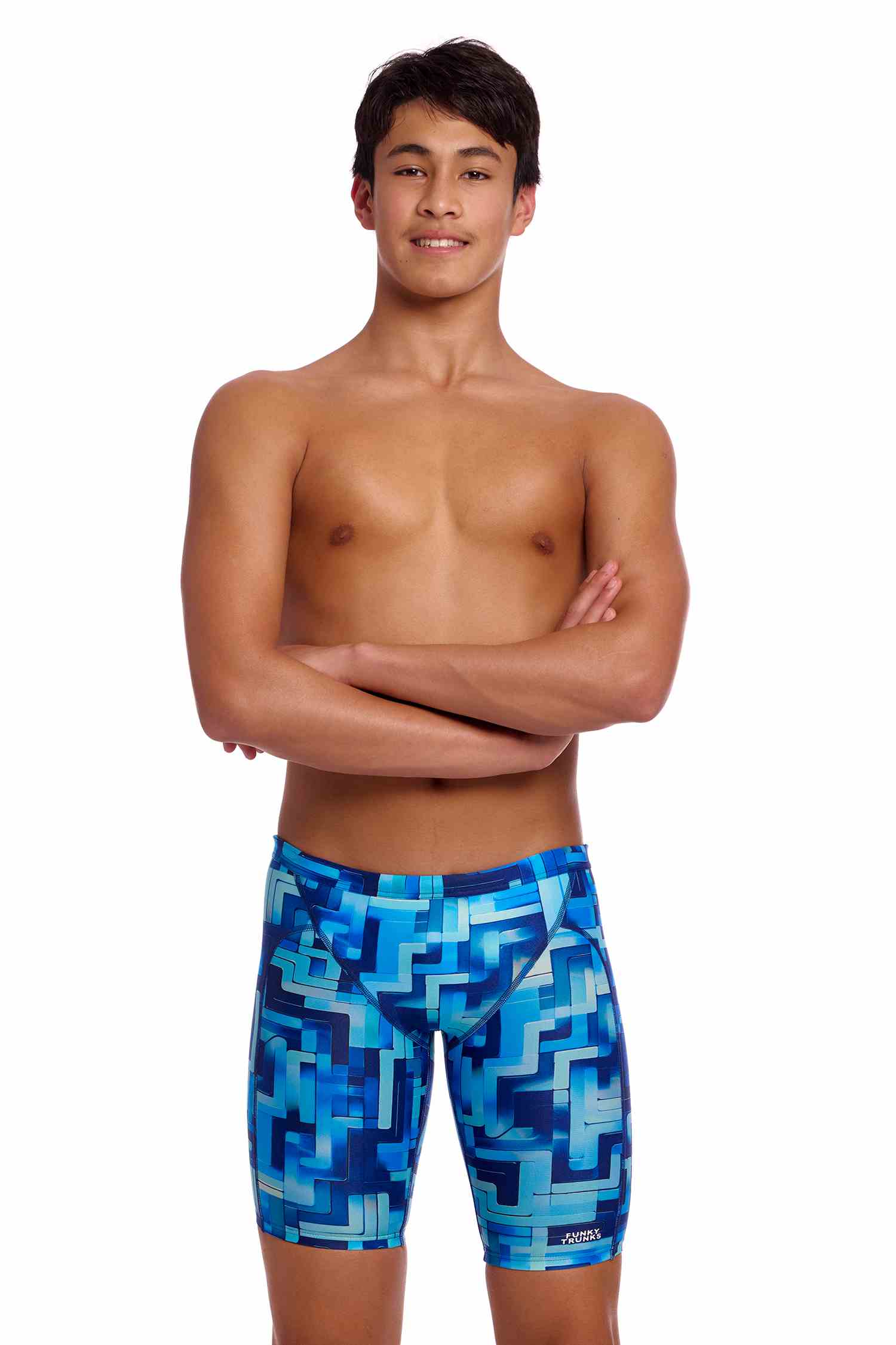 Funky Trunks Boys Training Jammers - You Blued