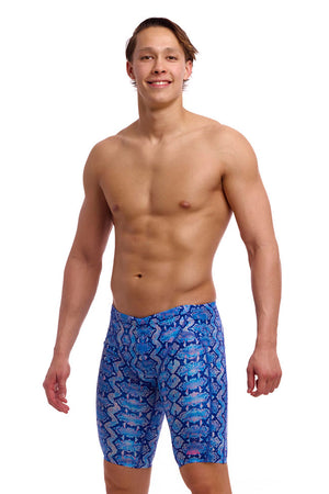Funky Trunks Mens Training Jammers - Blue Viper