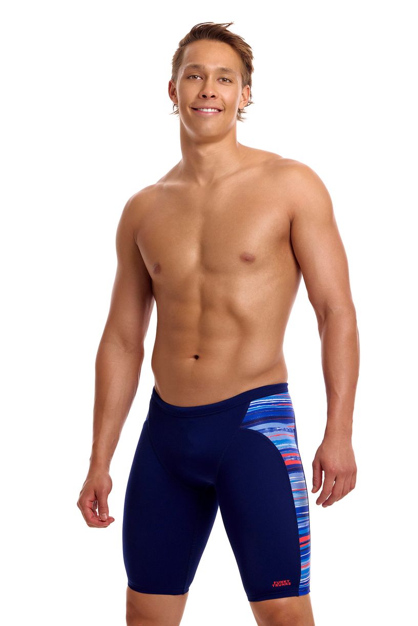 Funky Trunks Mens Training Jammers - Lost Lines image 1
