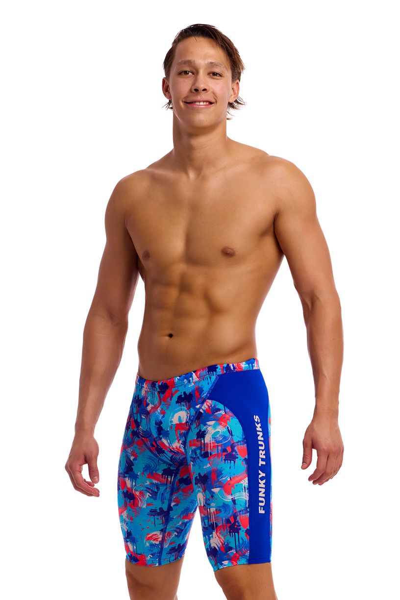 Funky Trunks Mens Training Jammers - Messy Messy Messy