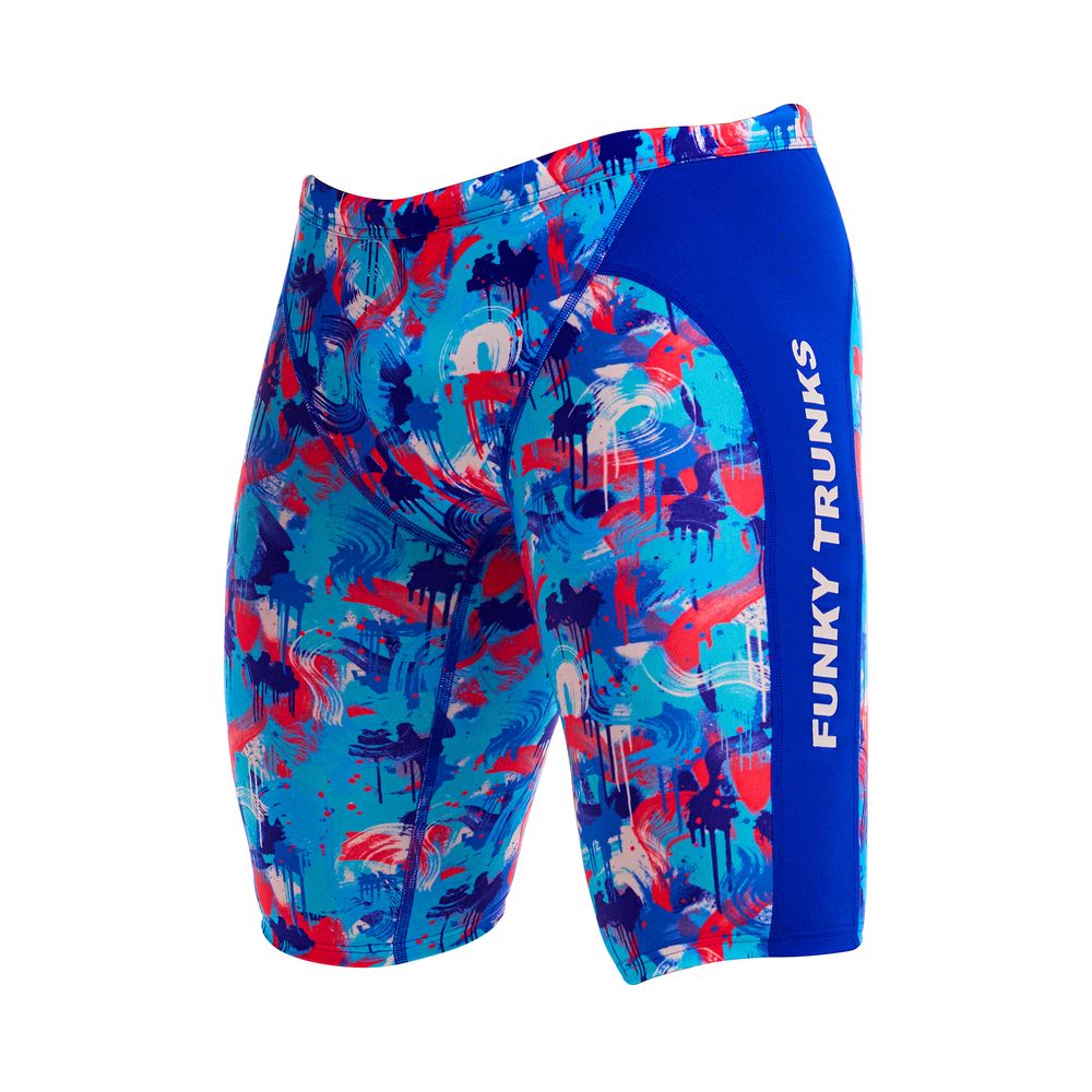 Funky Trunks Mens Training Jammers - Messy Messy Messy