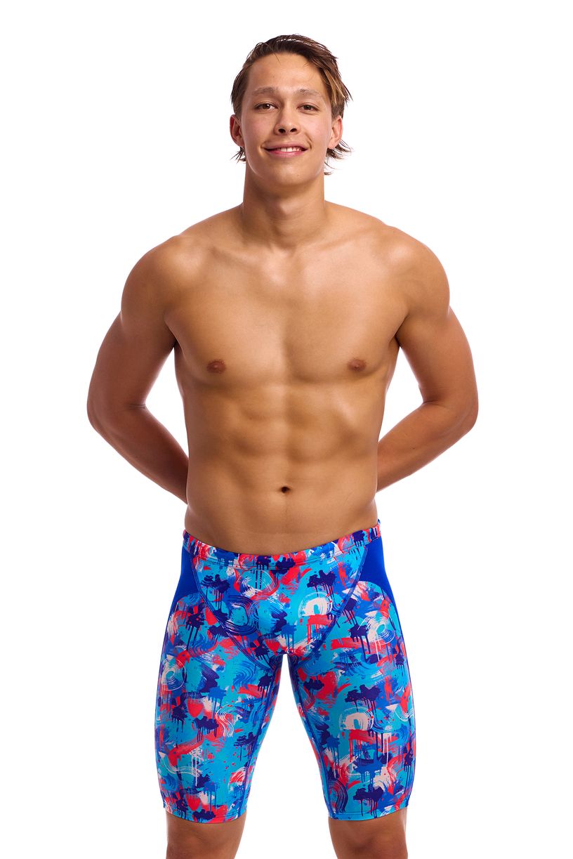 Funky Trunks Mens Training Jammers - Messy Messy Messy