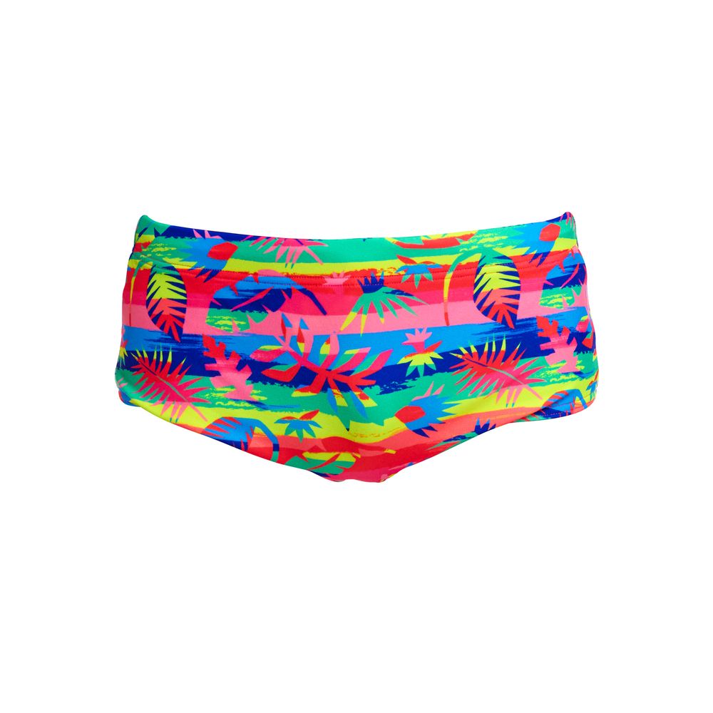 Funky Trunks Boys Sidewinder Trunks - Free Foliage