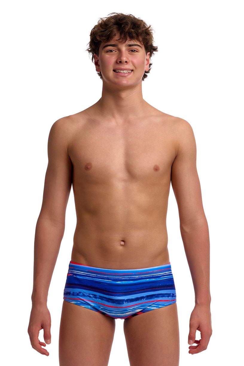 Funky Trunks Boys Sidewinder Trunks - Lost Lines image 1