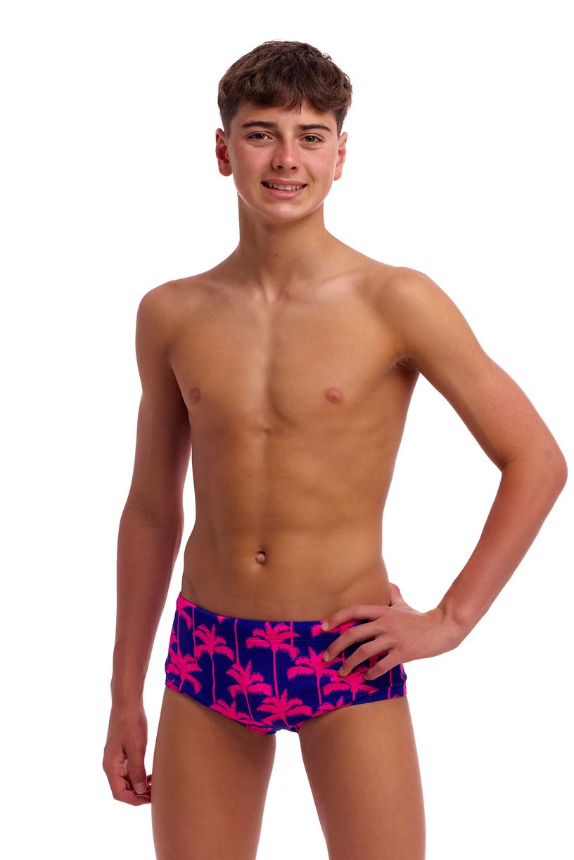 Funky Trunks Boys Sidewinder Trunks - Pinky Palms