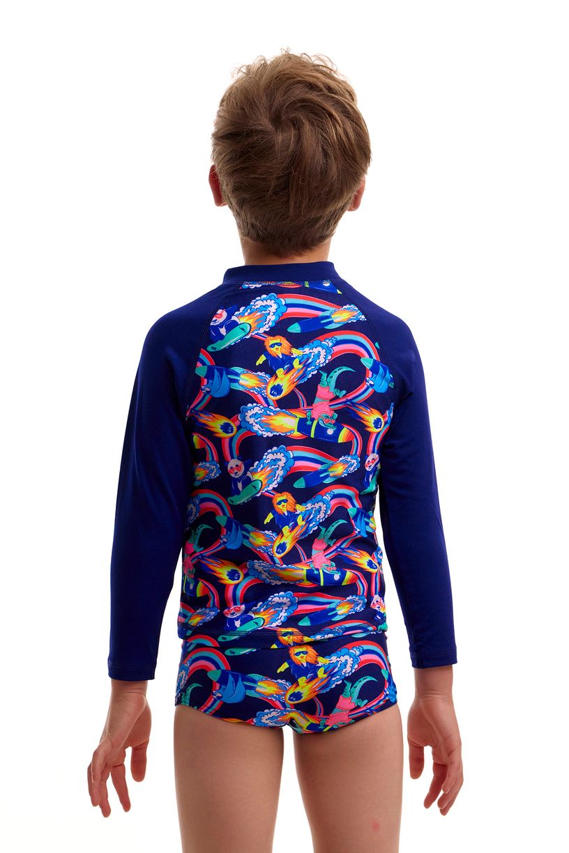 Funky Trunks Toddler Boys Zippy Rash Vest - Blast Buddies image 2