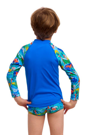 Funky Trunks Toddler Boys Zippy Rash Vest - Duuude