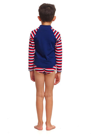 Funky Trunks Toddler Boys Zippy Rash Vest - Riviera
