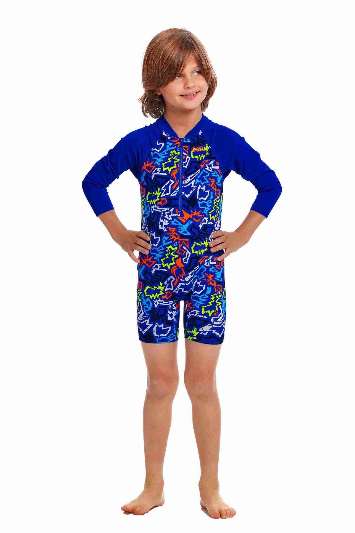 Funky Trunks Toddler Boys Go Jump Suit - Broken Hearts