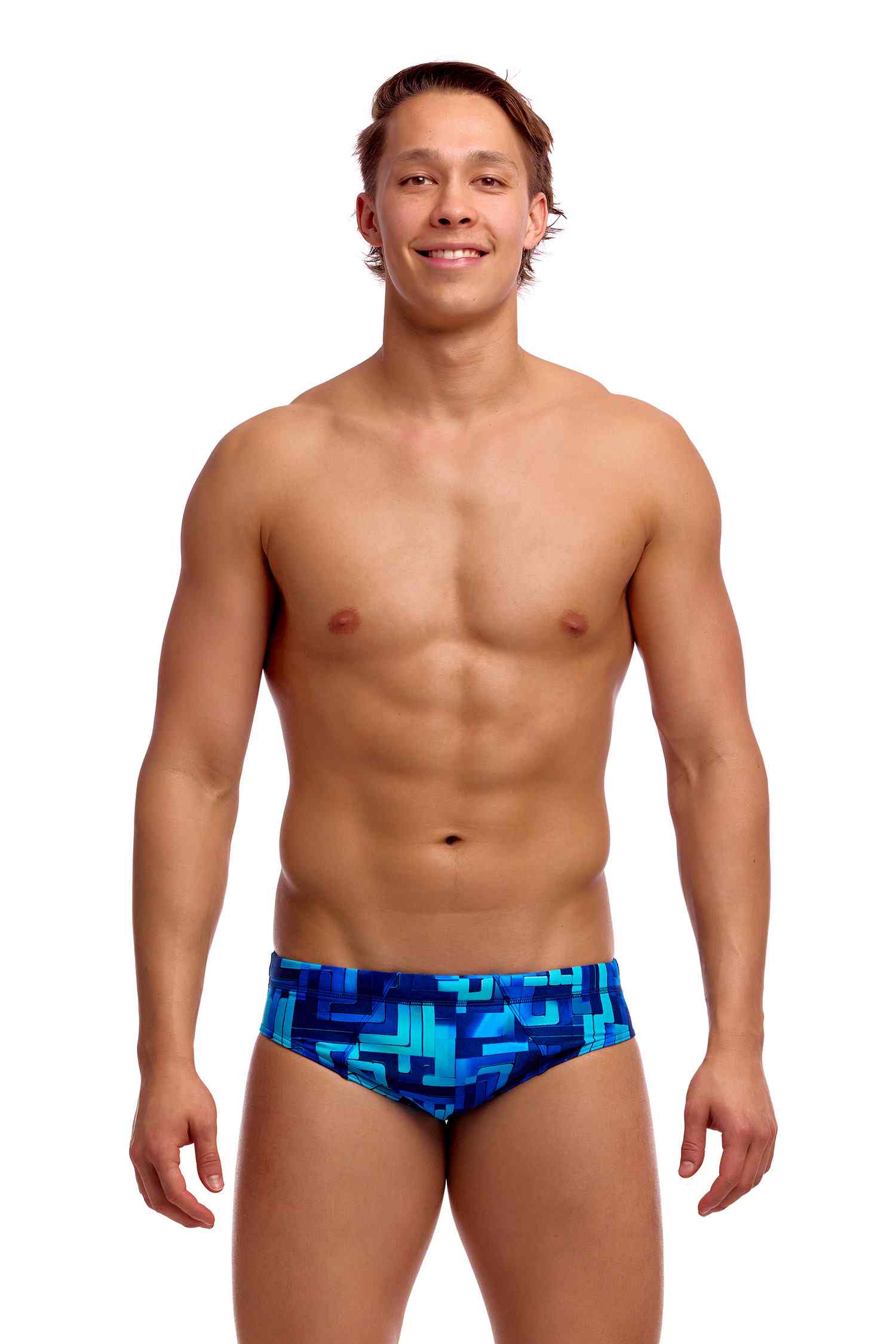 Funky Trunks Mens Seamed Brief - You Blued