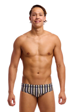 Funky Trunks Mens Classic Brief - Admiralty Stripe