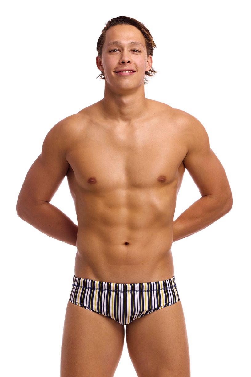 Funky Trunks Mens Classic Brief - Admiralty Stripe