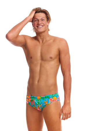 Funky Trunks Mens Classic Brief - Blue Hawaii