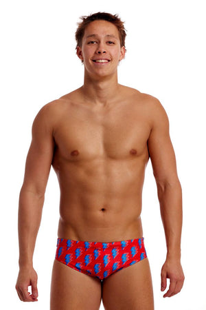Funky Trunks Mens Classic Brief Hot Volt