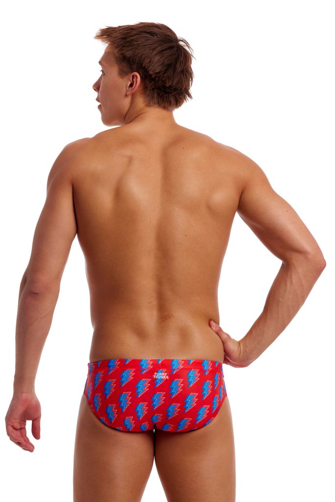 Funky Trunks Mens Classic Brief Hot Volt