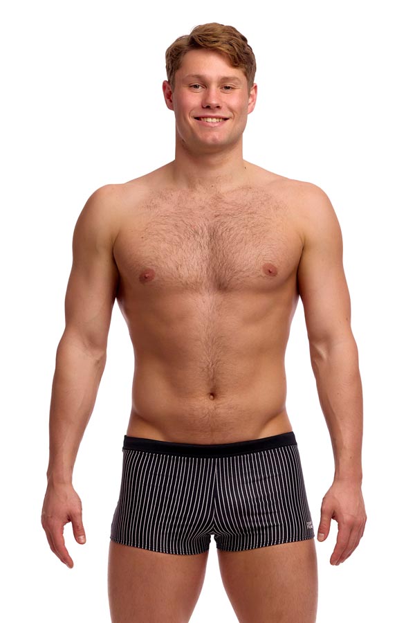 Funky Trunks Mens Square Trunks - Pin Stripe