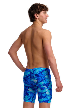 Funky Trunks Boys Fast Training Jammers - Try Blue image 3