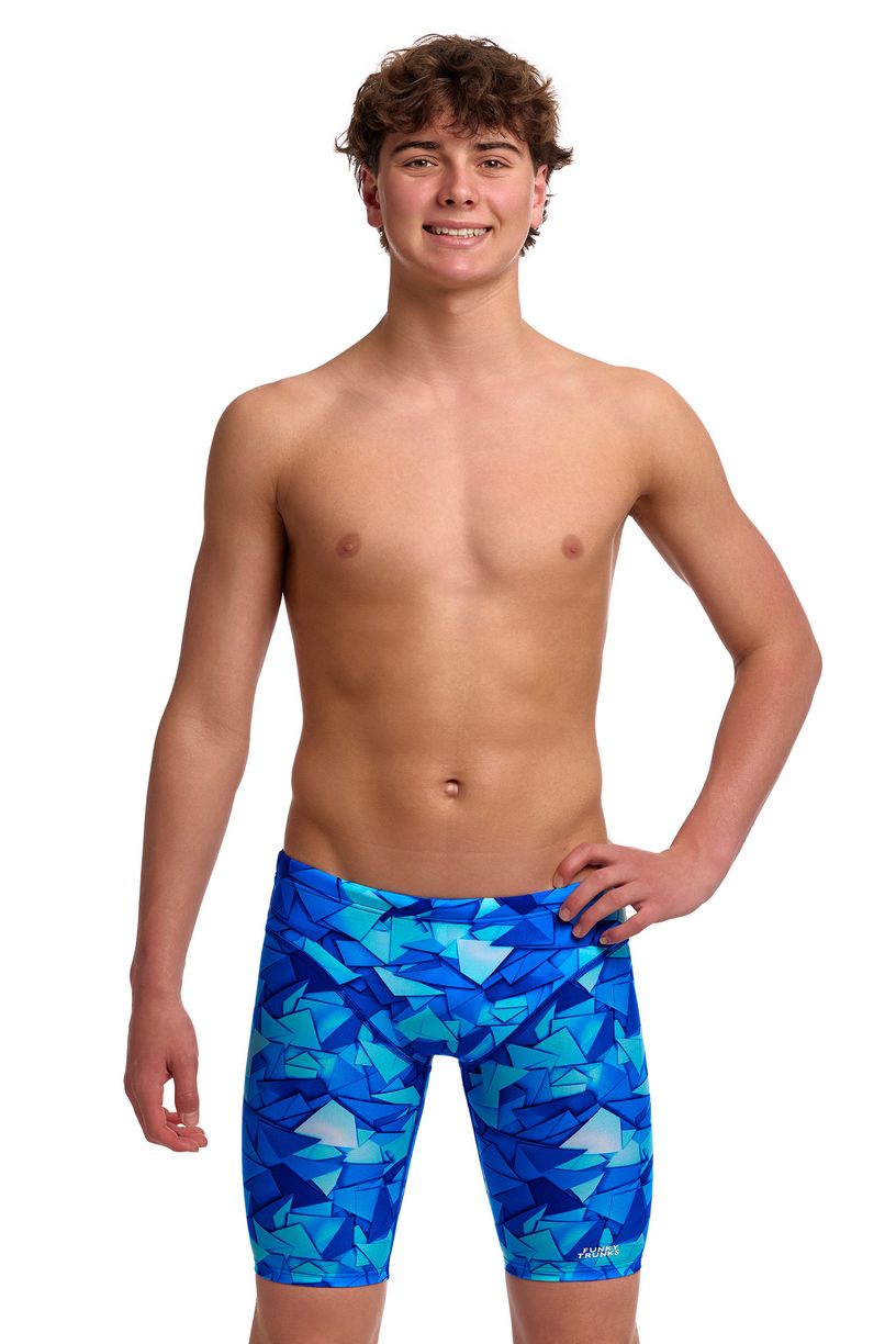 Funky Trunks Boys Fast Training Jammers - Try Blue image 4
