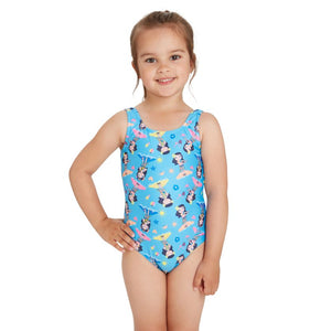 Zoggs Little Girls Scoopback One Piece - Hula