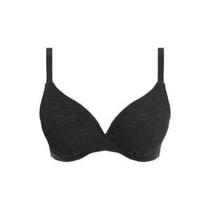 Freya UW Plunge Bikini Top - Ibiza Waves Black