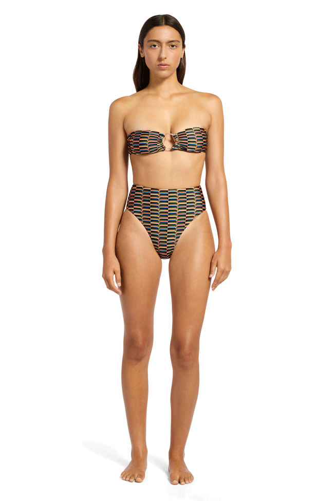 Jets High Waist High Leg Pant - Urban Geo