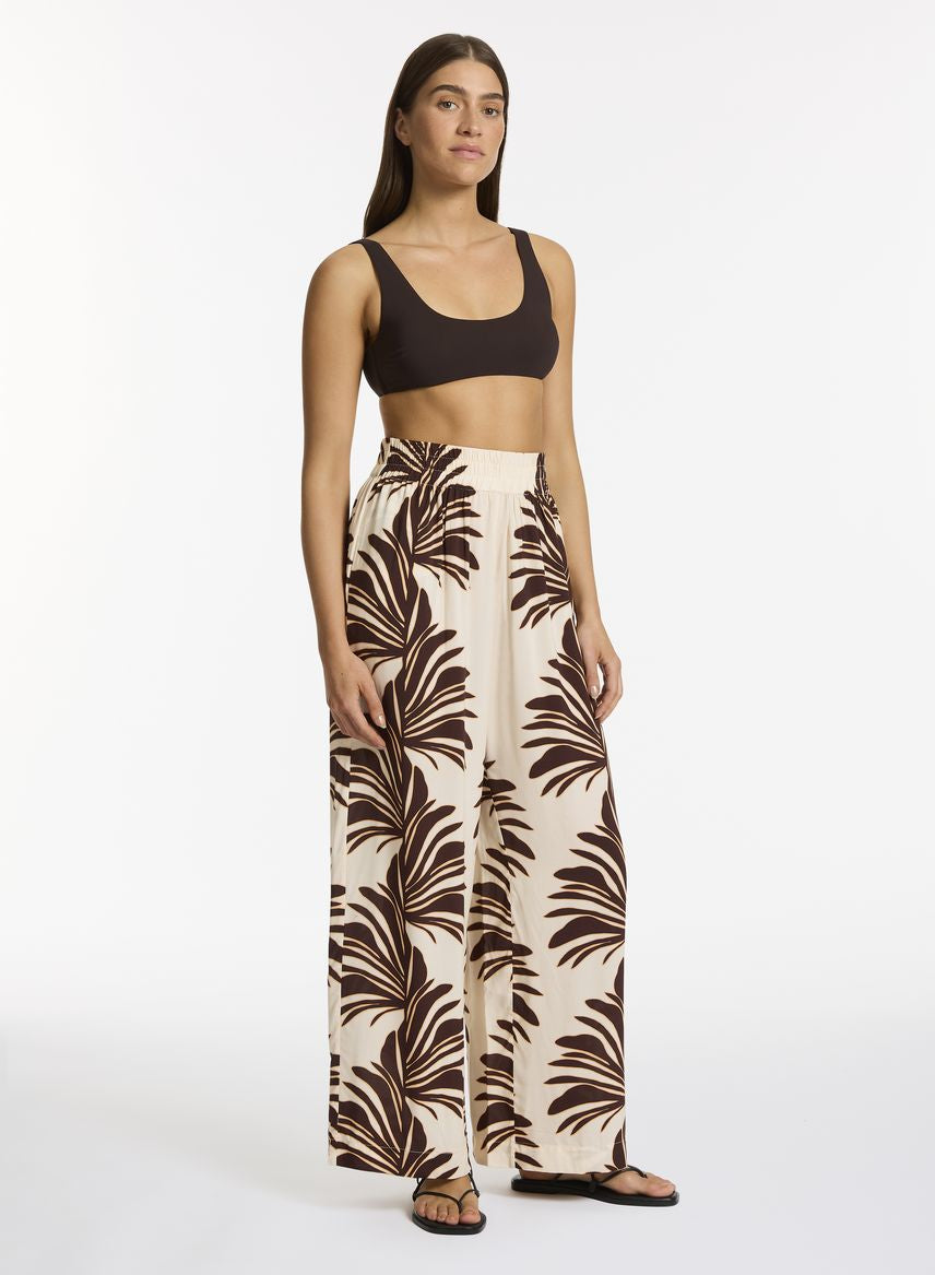 Jets Wide Leg Pant - Dahlia Palm