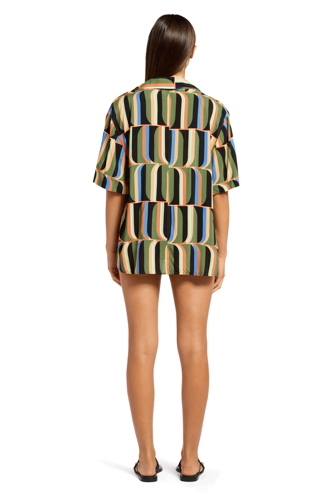 Jets Short Sleeve Shirt - Urban Geo