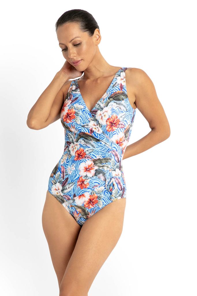 Jantzen Gathered Surplice One Piece - Africa