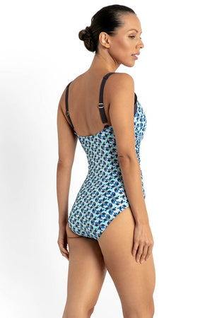 Jantzen Ruched Surplice One Piece - Deco