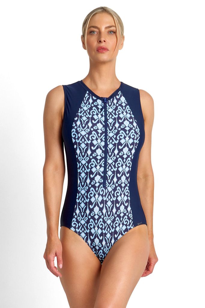 Jantzen Active Zip Front Mastectomy One Piece - Jantzen Select S25