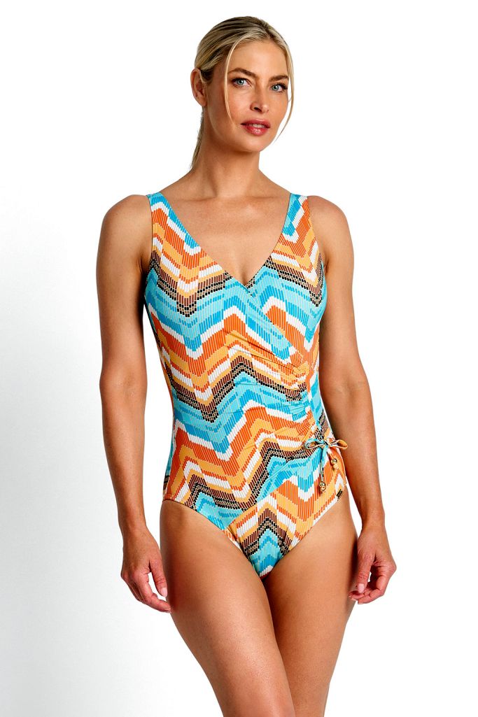 Jantzen Gathered Surplice One Piece - Mirage