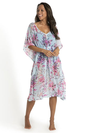 Jantzen Mesh Capri Kaftan Mist - Flora