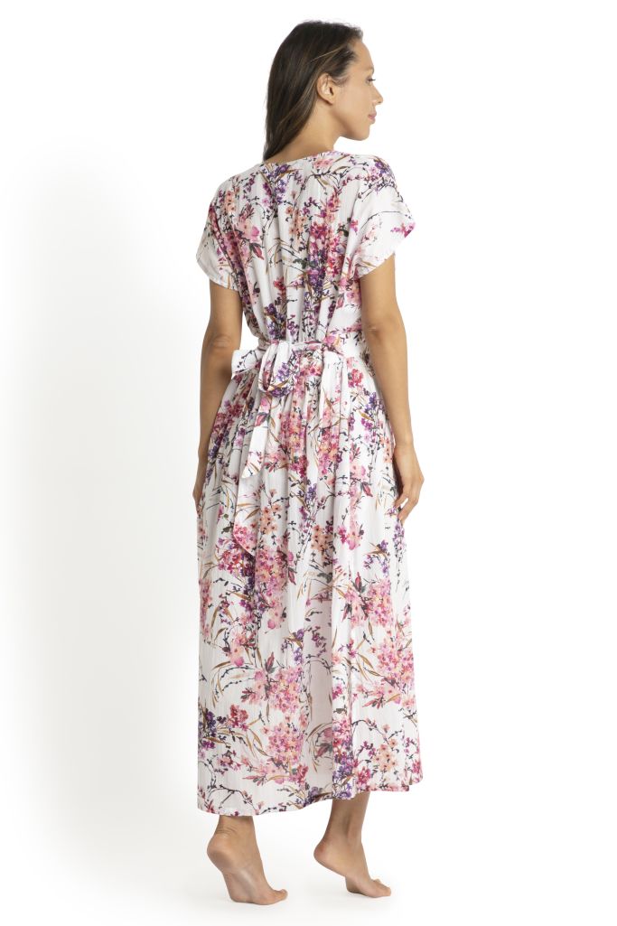 Jantzen Wrap Button Through Dress - Flora