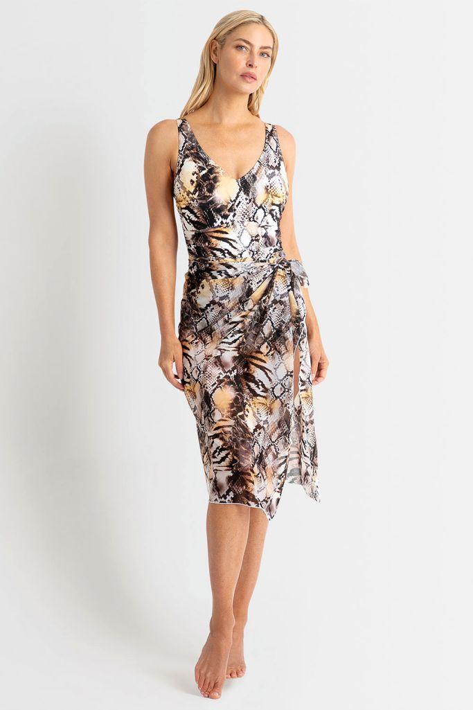 Jantzen Midi Mesh Sarong - Sahara