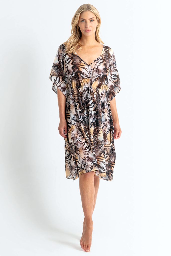 Jantzen Mesh Capri Kaftan - Sahara